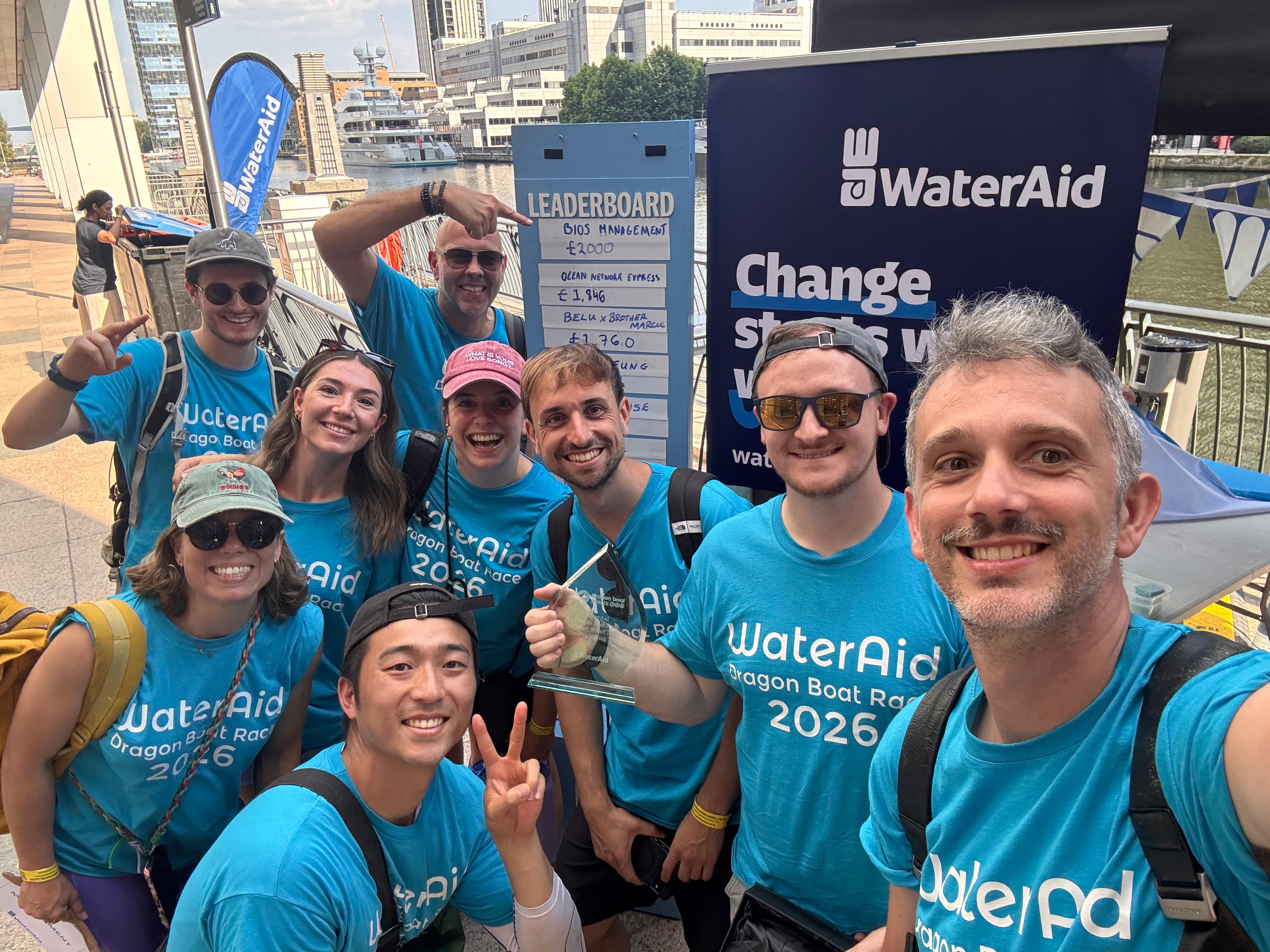 Bios Management takes on WaterAid's Dragon Boat Race!