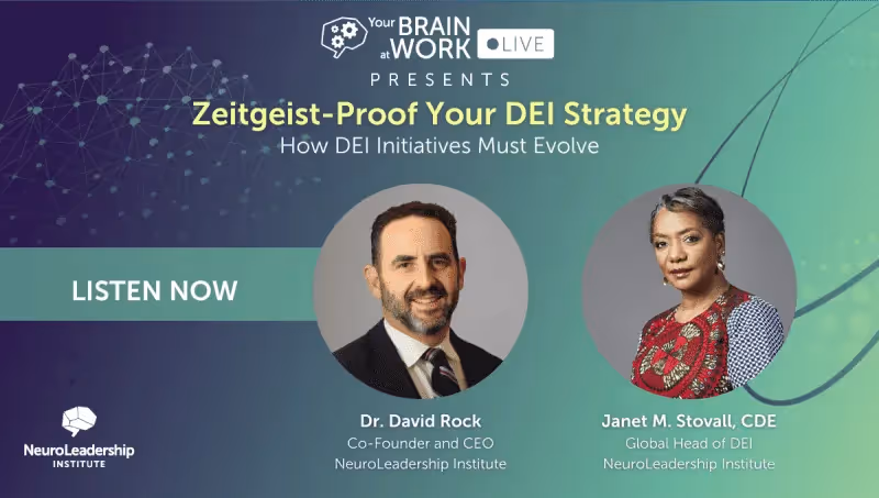 Your Brain at Work: Zeitgeist-Proof Your DEI Strategy with Janet M. Stovall