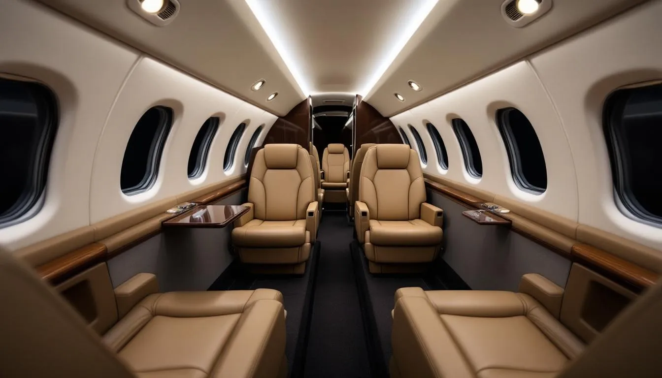 The image depicts a luxurious private jet ready for takeoff, showcasing the concept of empty leg flights, which are often available at significantly reduced rates. This opportunity allows flexible travelers to enjoy private jet travel at a lower cost, making it an attractive option for business trips or last-minute getaways.