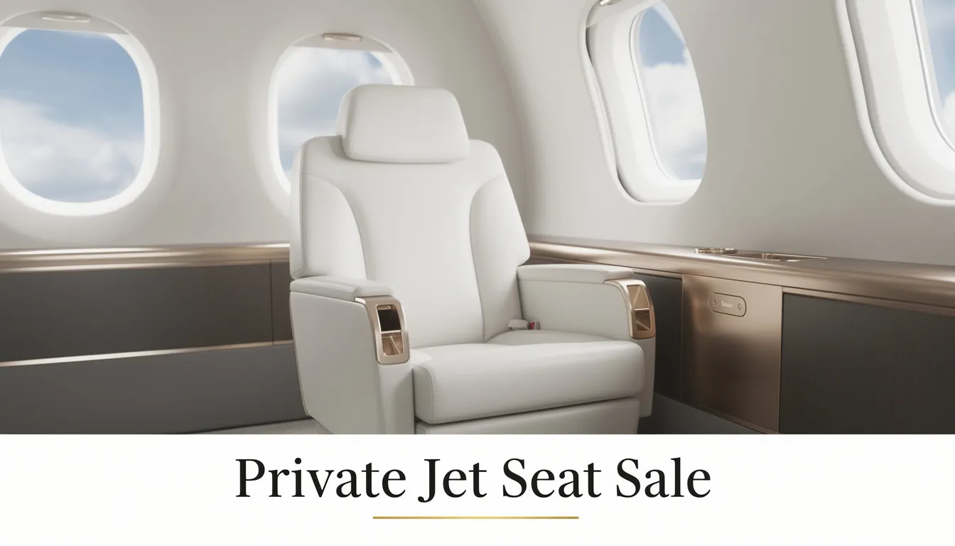 Private Jet Seat Sale: Discover Affordable Luxury Travel Options