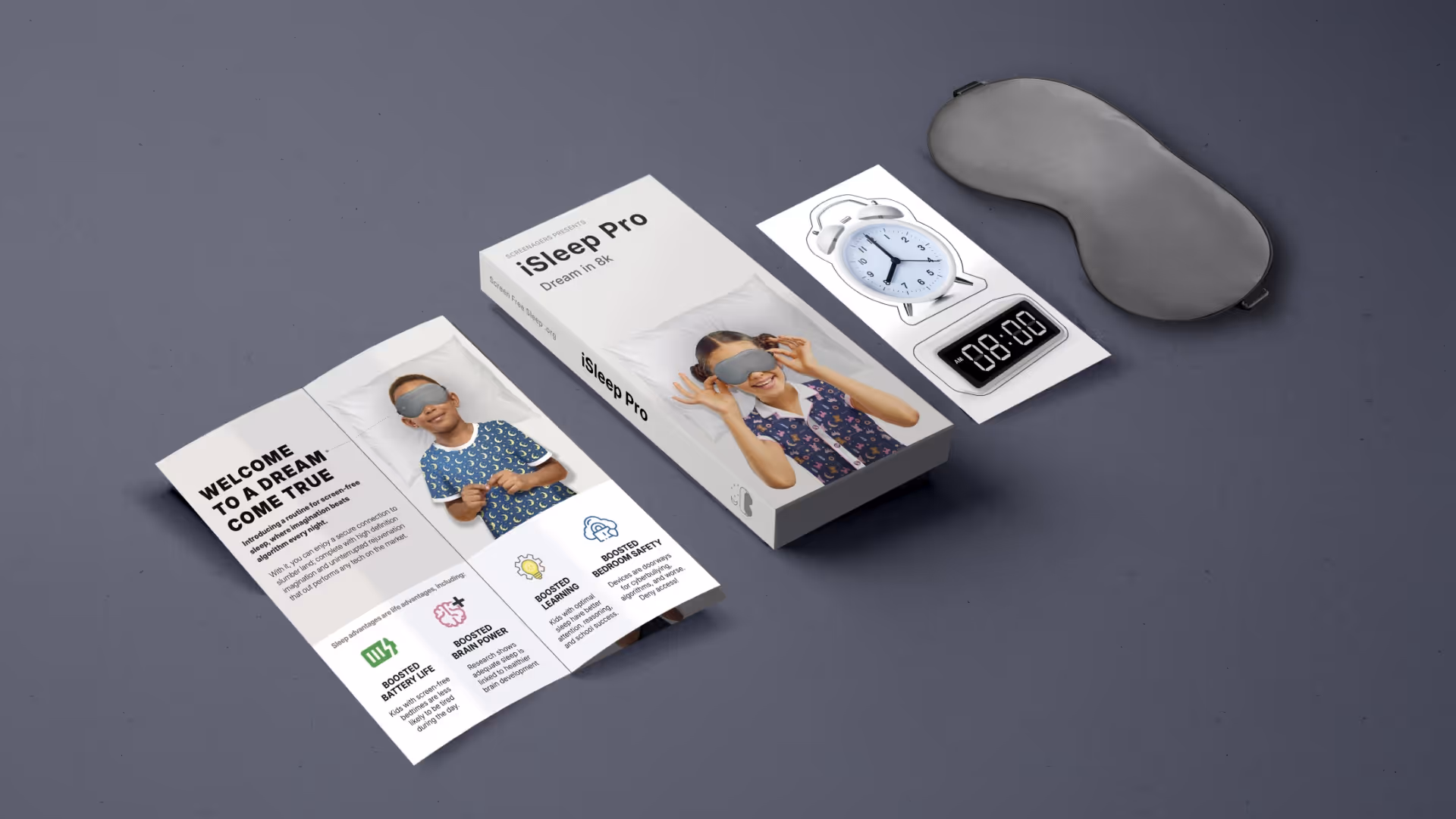 professional looking screen free sleep kit