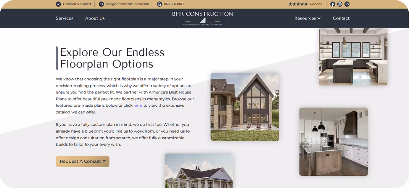 BHR Construction Screenshot