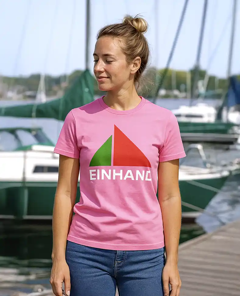 EINHAND Damen T-Shirt Heiligenhafen pink