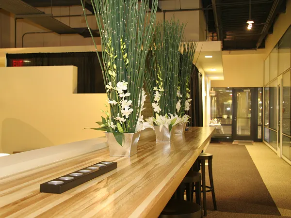 Decorative florals interior event