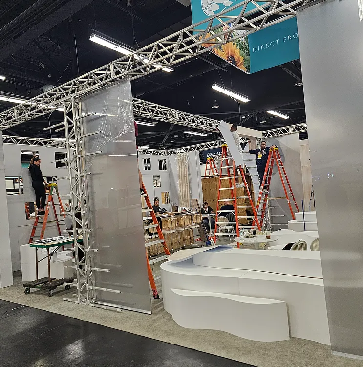 Professional event lighting installation for seamless logistics by Paradym Events