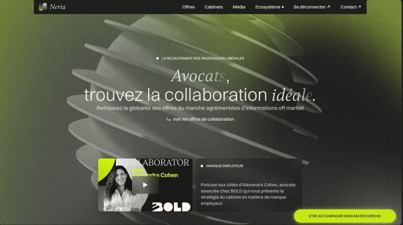 Neria, agence de recrutement pour avocats