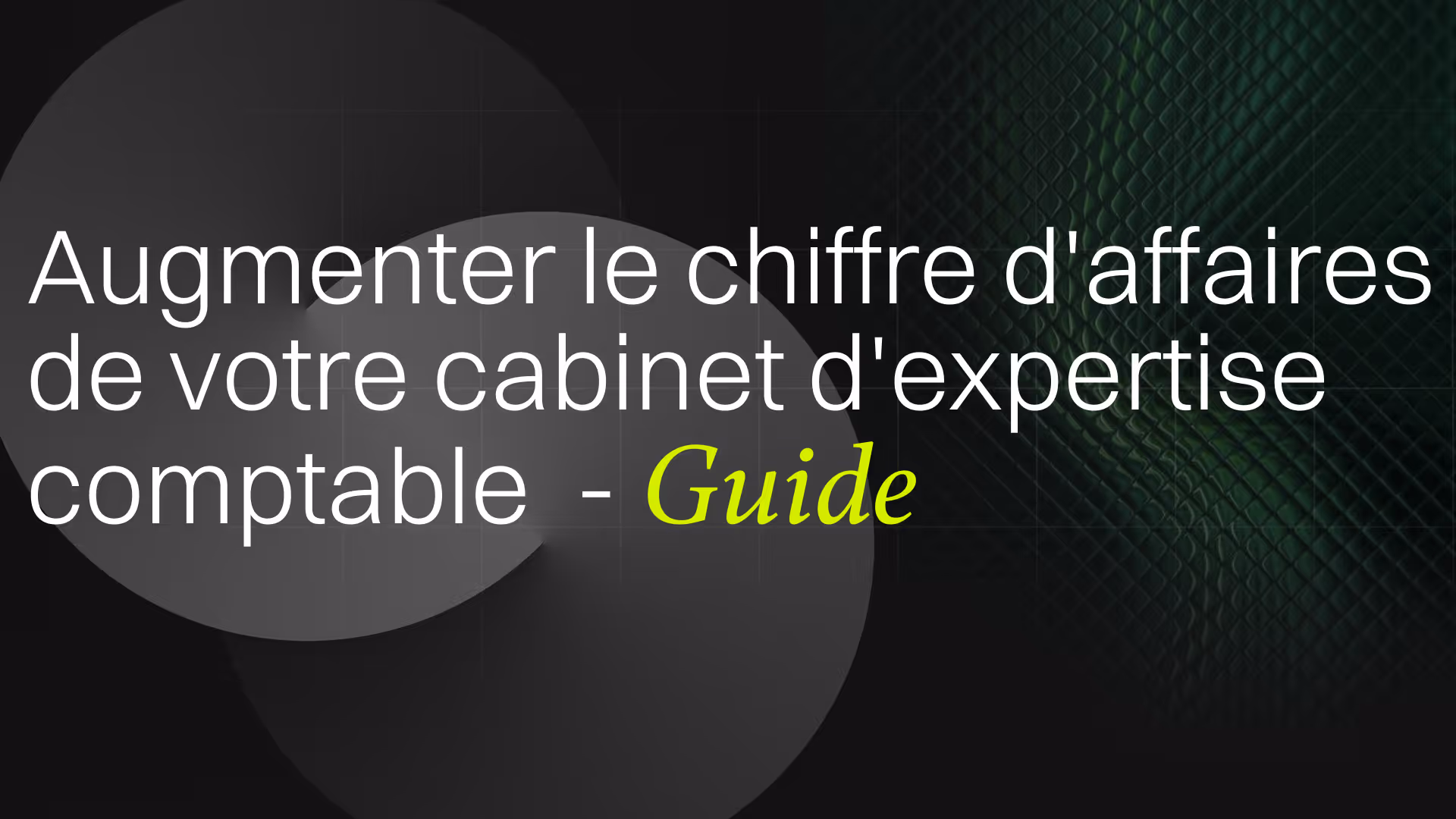 Guide : Augmenter le chiffre d'affaires de votre cabinet d'expertise comptable.