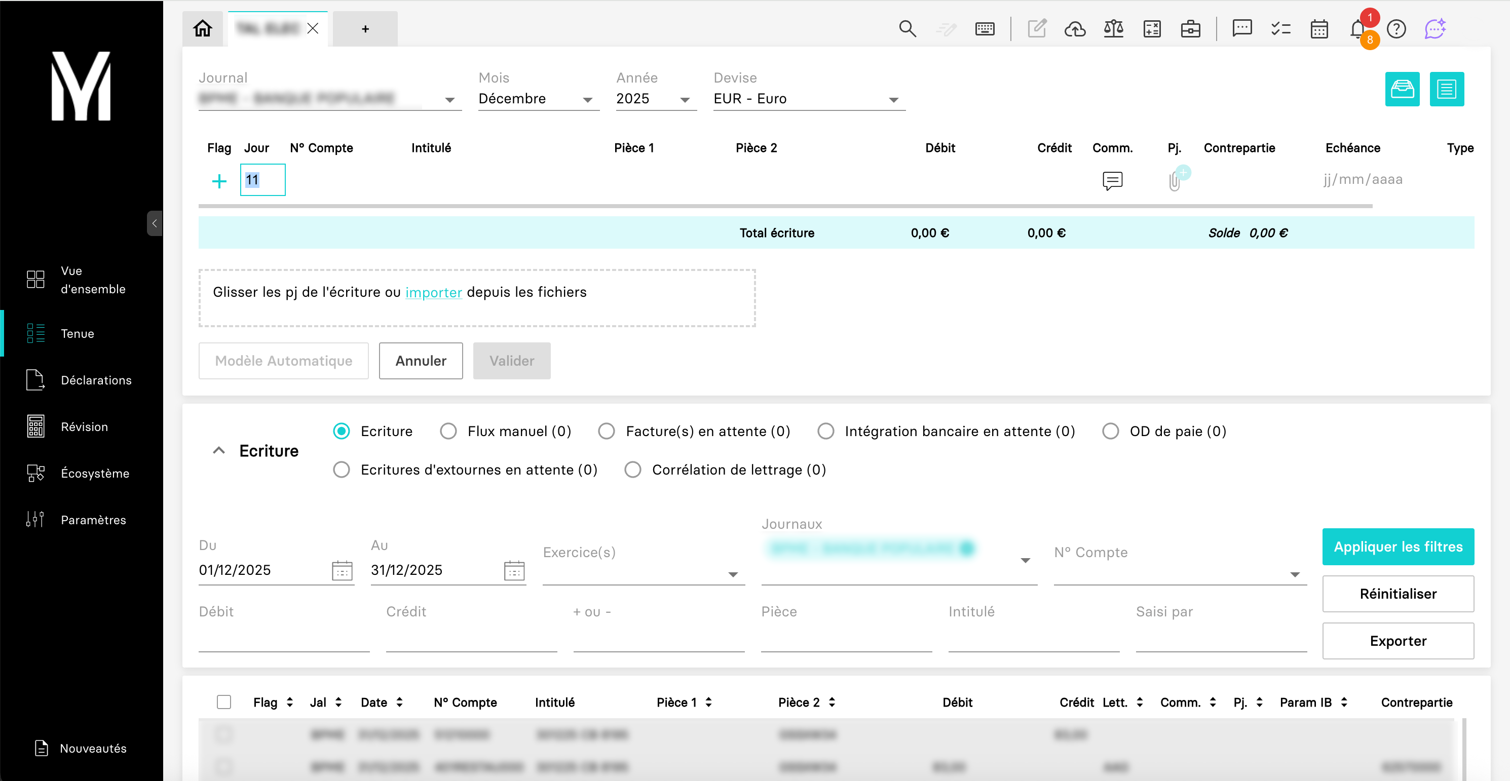 vue révision myUnisoft