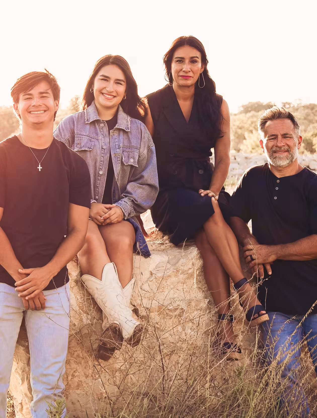 Dustin Sample with his family