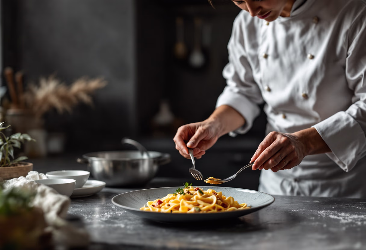 image of a chef in the kitchen