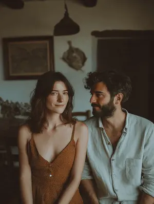 Image of cottage visitors