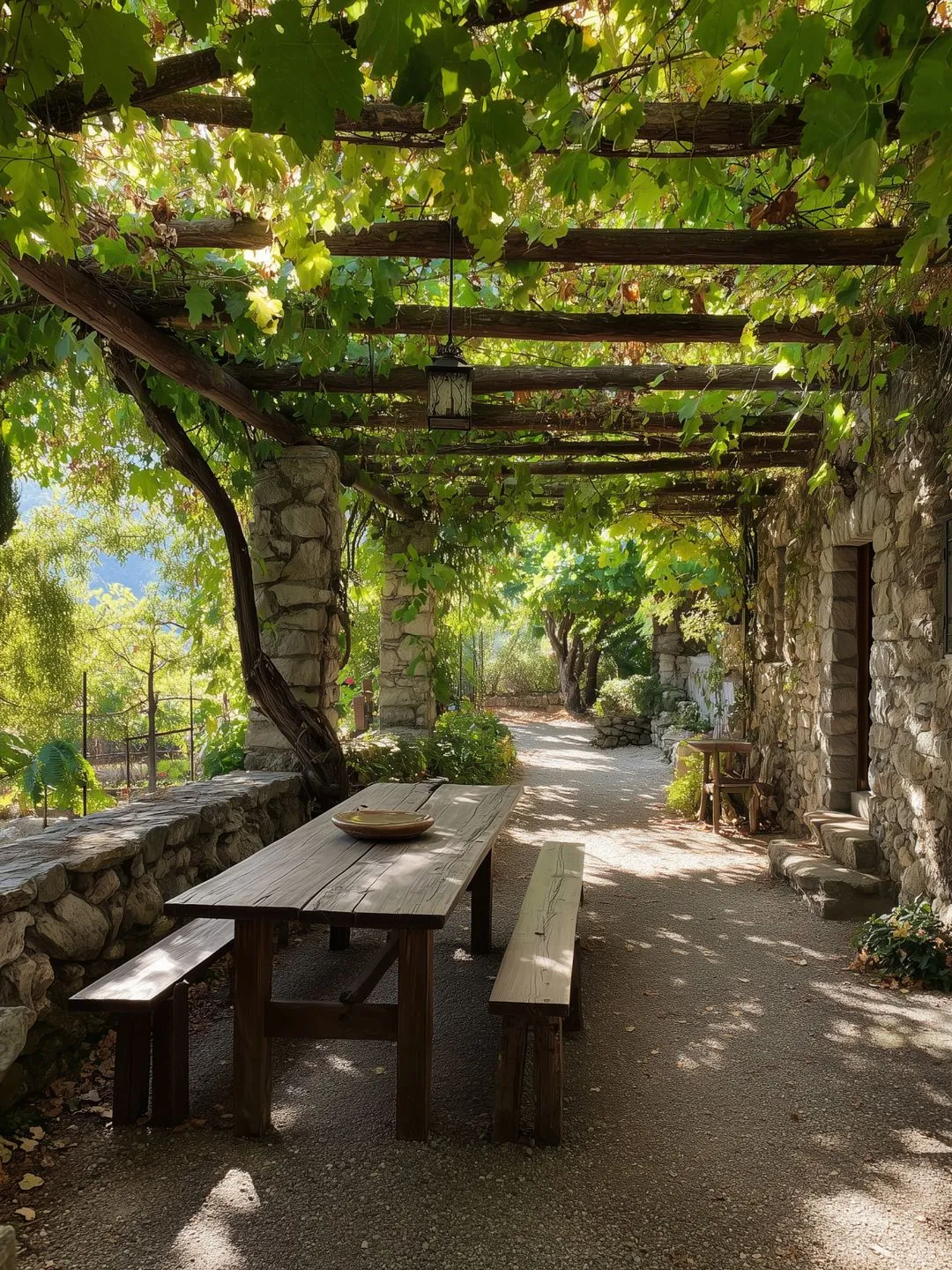 A man sitting in the room in old romantic cottage