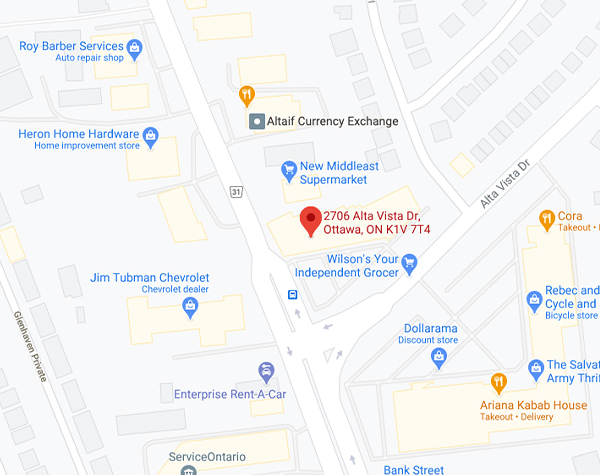 Urbantech Markham location as displayed on Google Maps