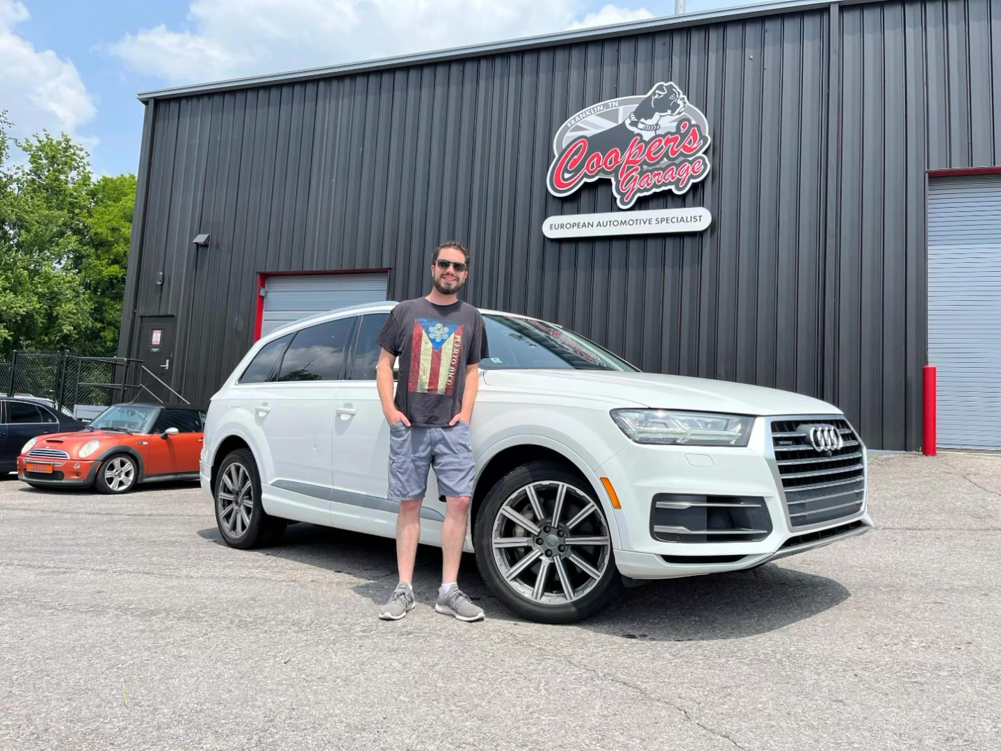 2019 Audi Q7 at Cooper’s Garage for oil‑consumption diagnosis.