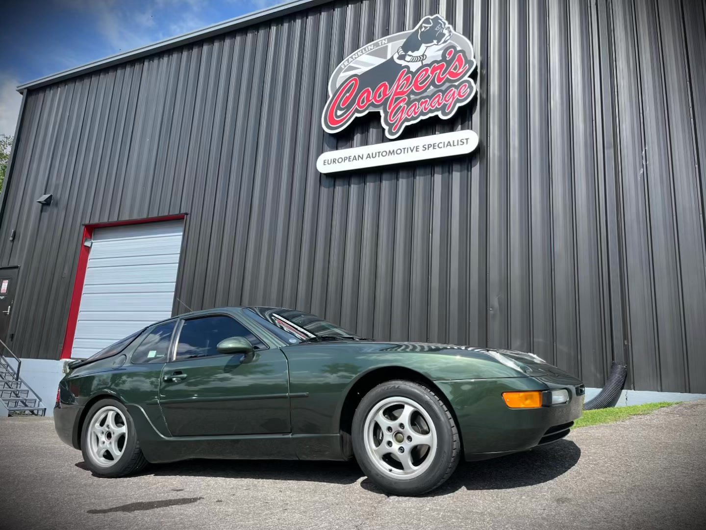1992 Porsche 968 in green at Cooper’s Garage.
