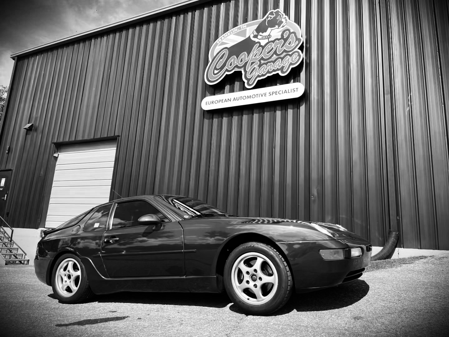 1992 Porsche 968 in green at Cooper’s Garage.