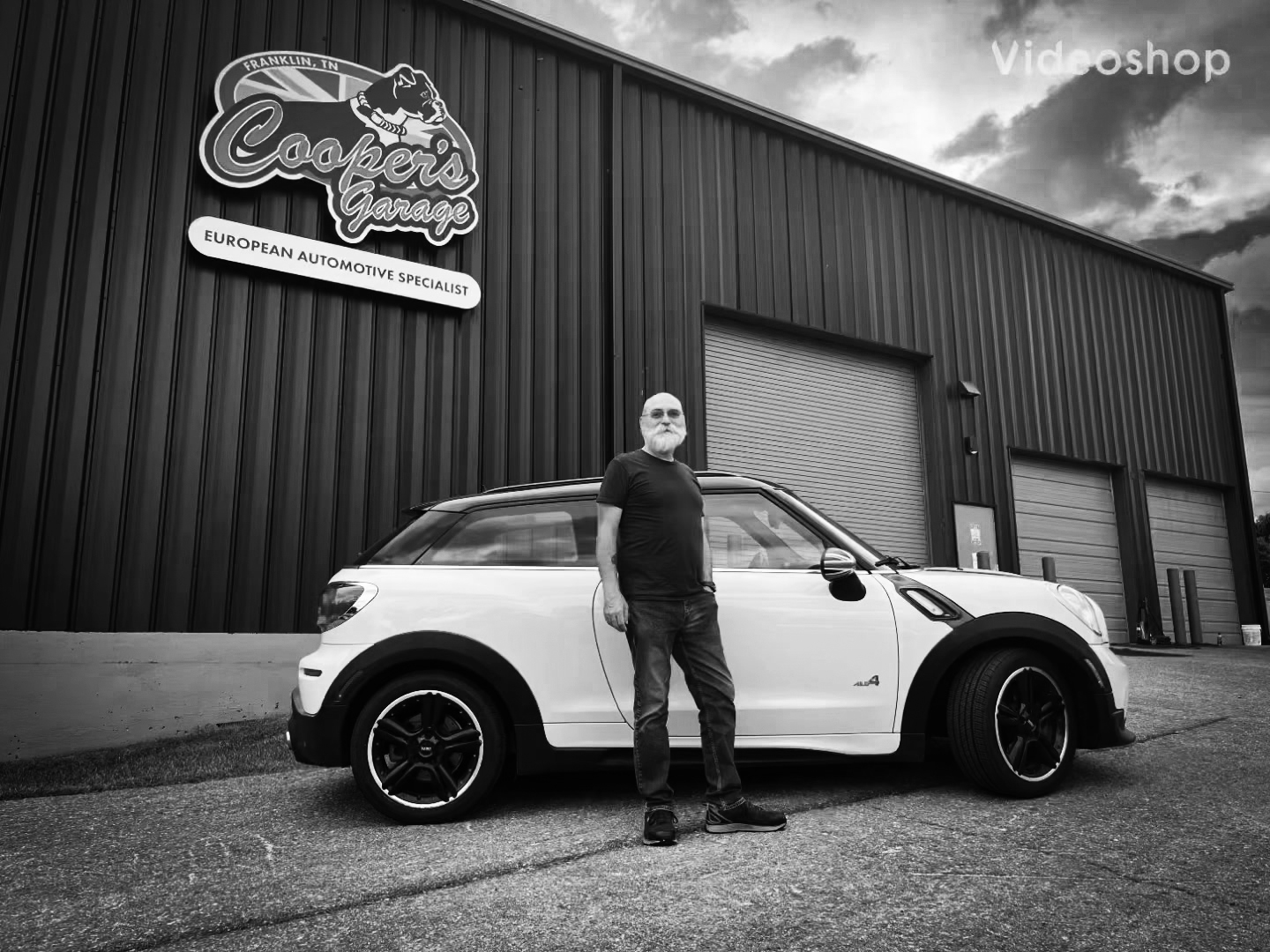 MINI JCW Paceman outside Cooper’s after turbo replacement.