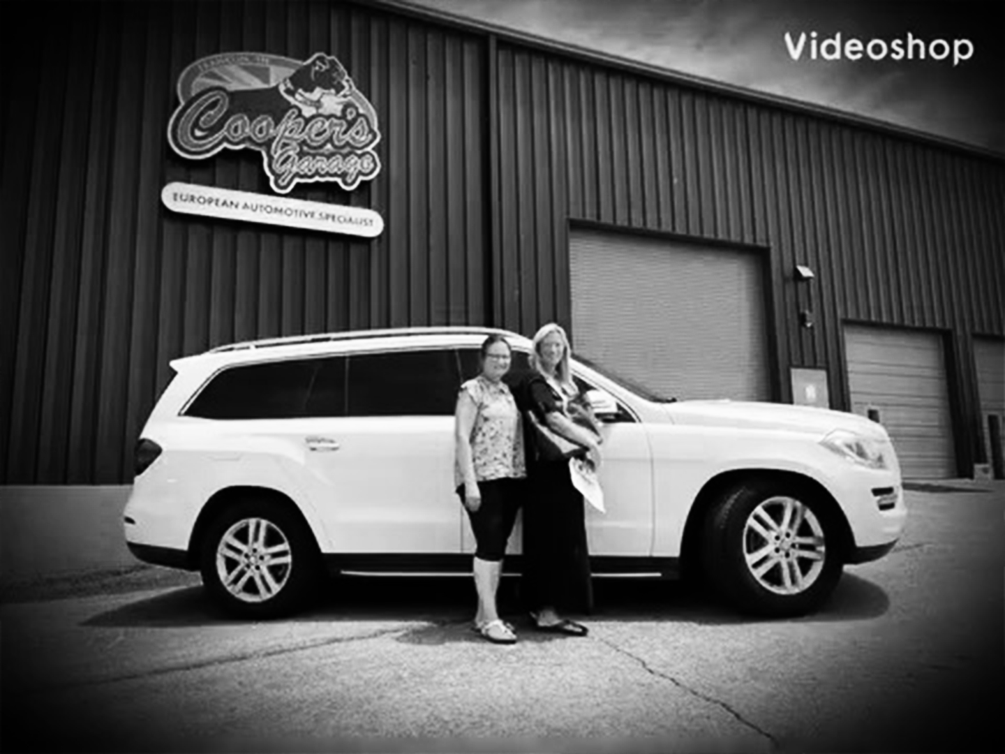 Mercedes‑Benz GL450 with owner after hot‑start and air‑suspension repairs.