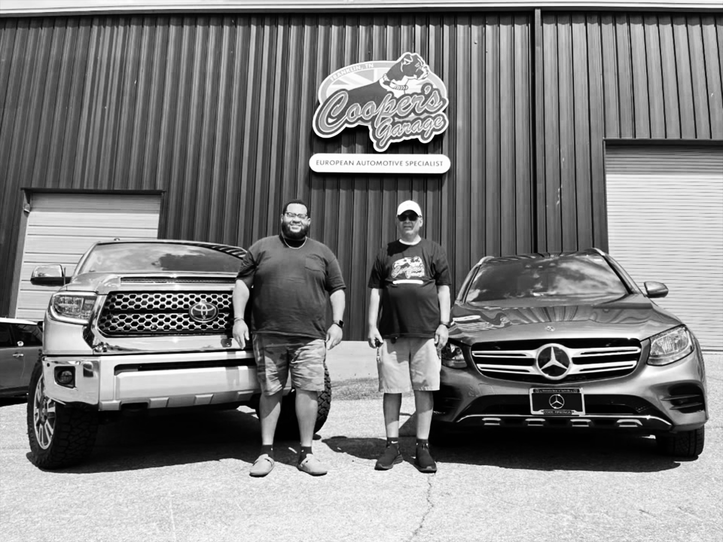 Mercedes‑Benz GLC300 at Cooper’s after routine service.