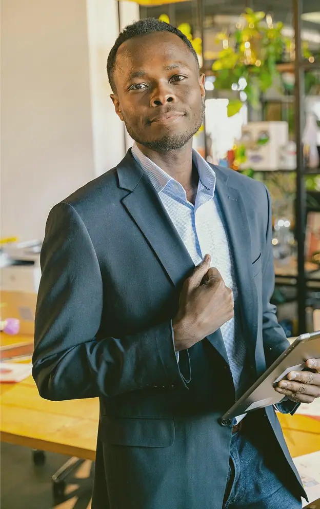 A real estate professional representing a client who has gained market confidence through our foundational brand identity process.