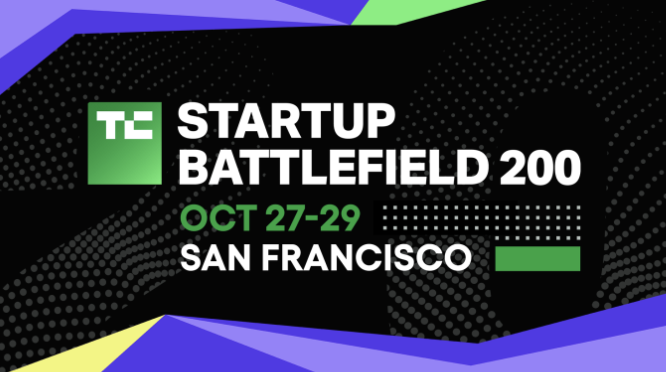 TechCrunch Startup Competition promotional graphic