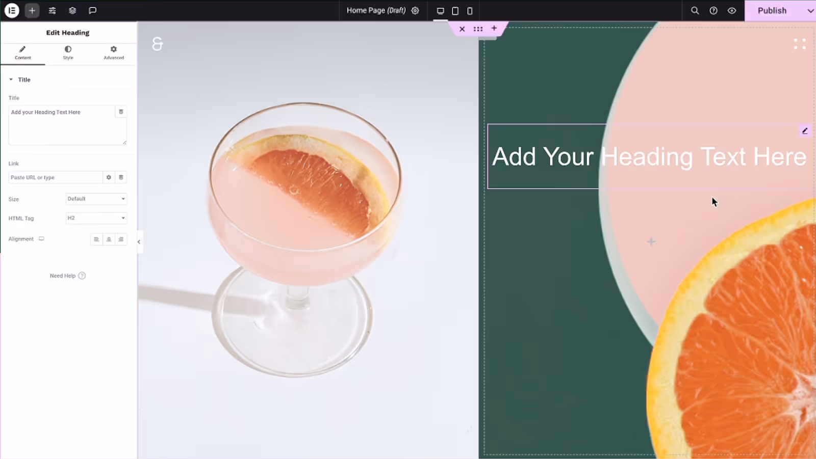 This is what the Elementor Page Builder looks like (third-party extension)