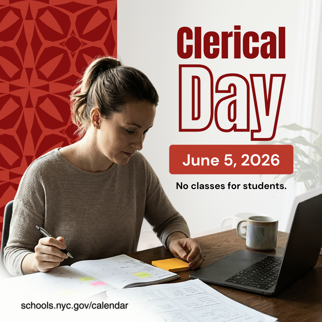 Clerical Day, Schools Closed flyer