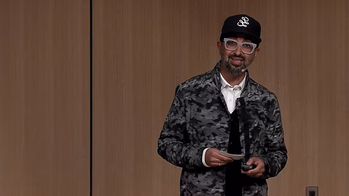 Rahul Raj, Founder and CMO of 5&Vine presenting at TedX.