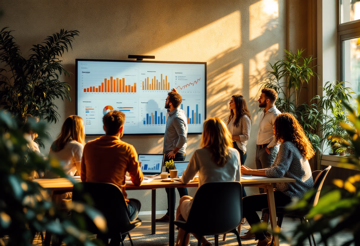 image of business professionals in an office (for a data analytics and business intelligence)
