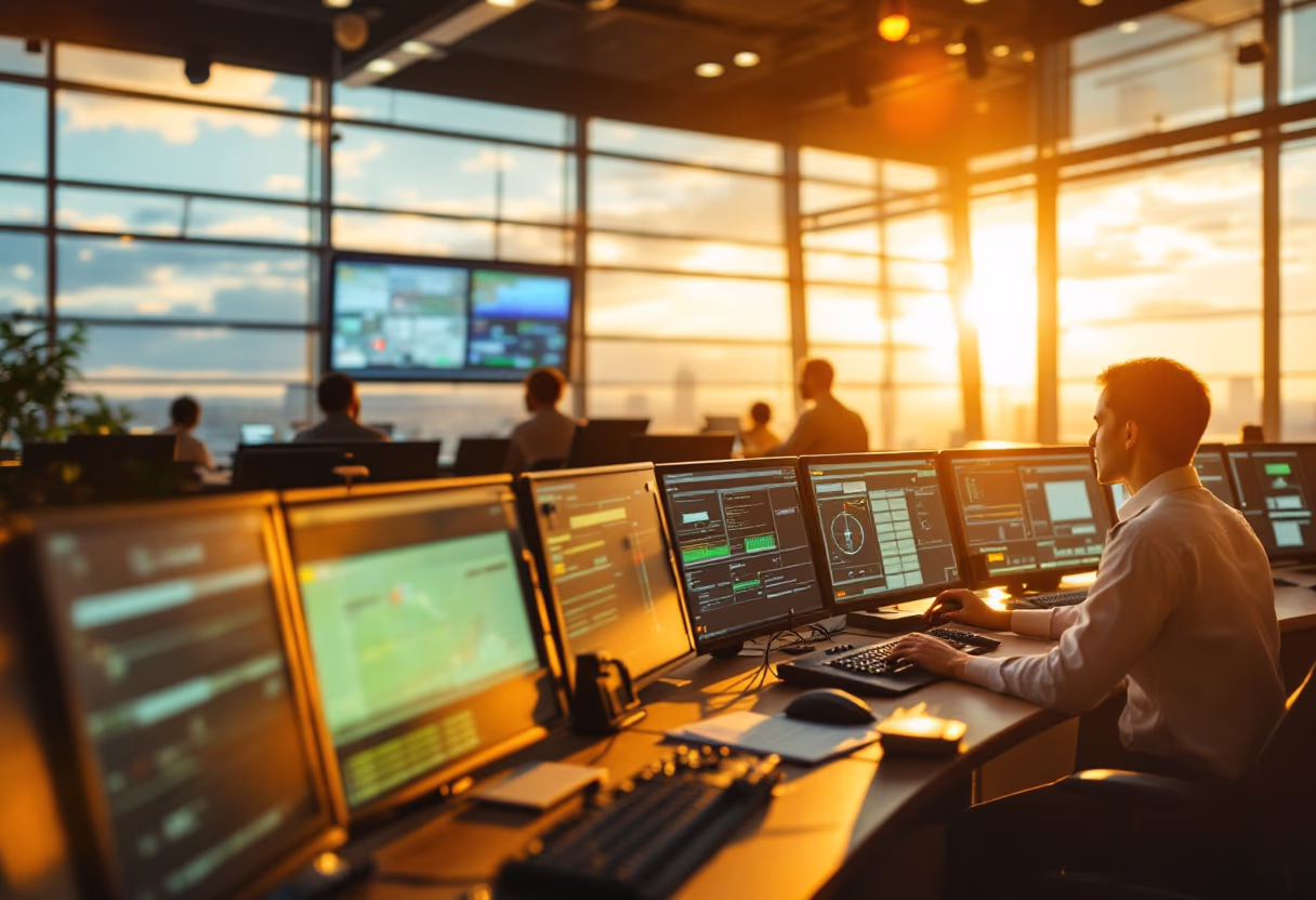 image of a traffic control center