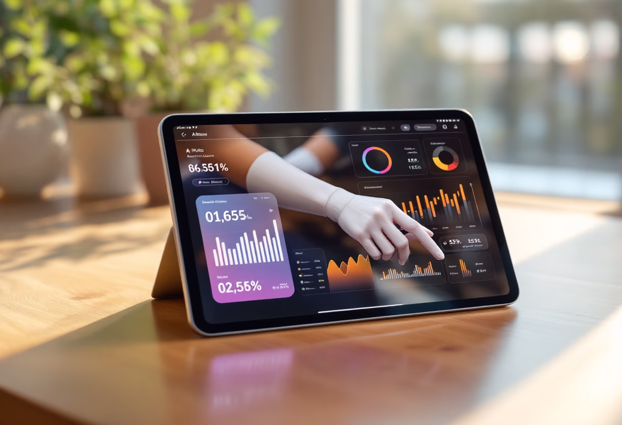 image of success metrics in chart form [interface]