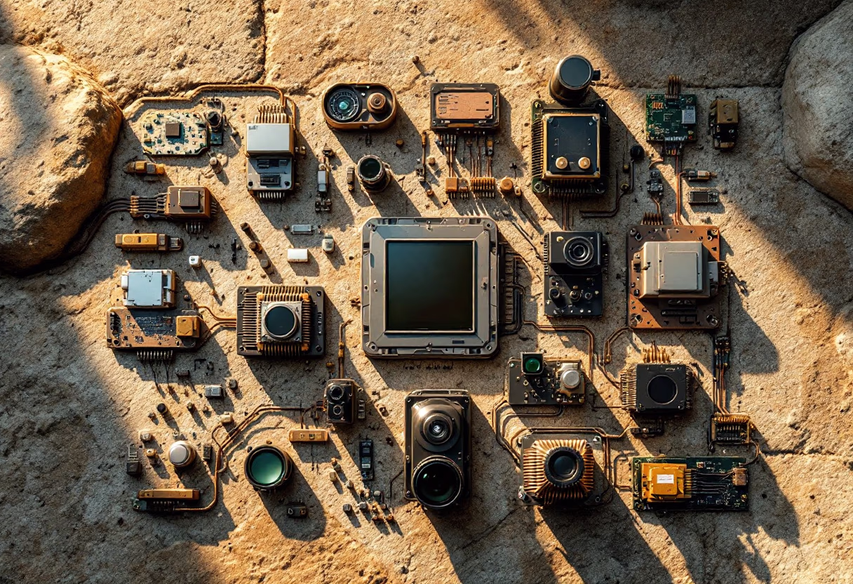 image of robotics components (for a robotics and automation)