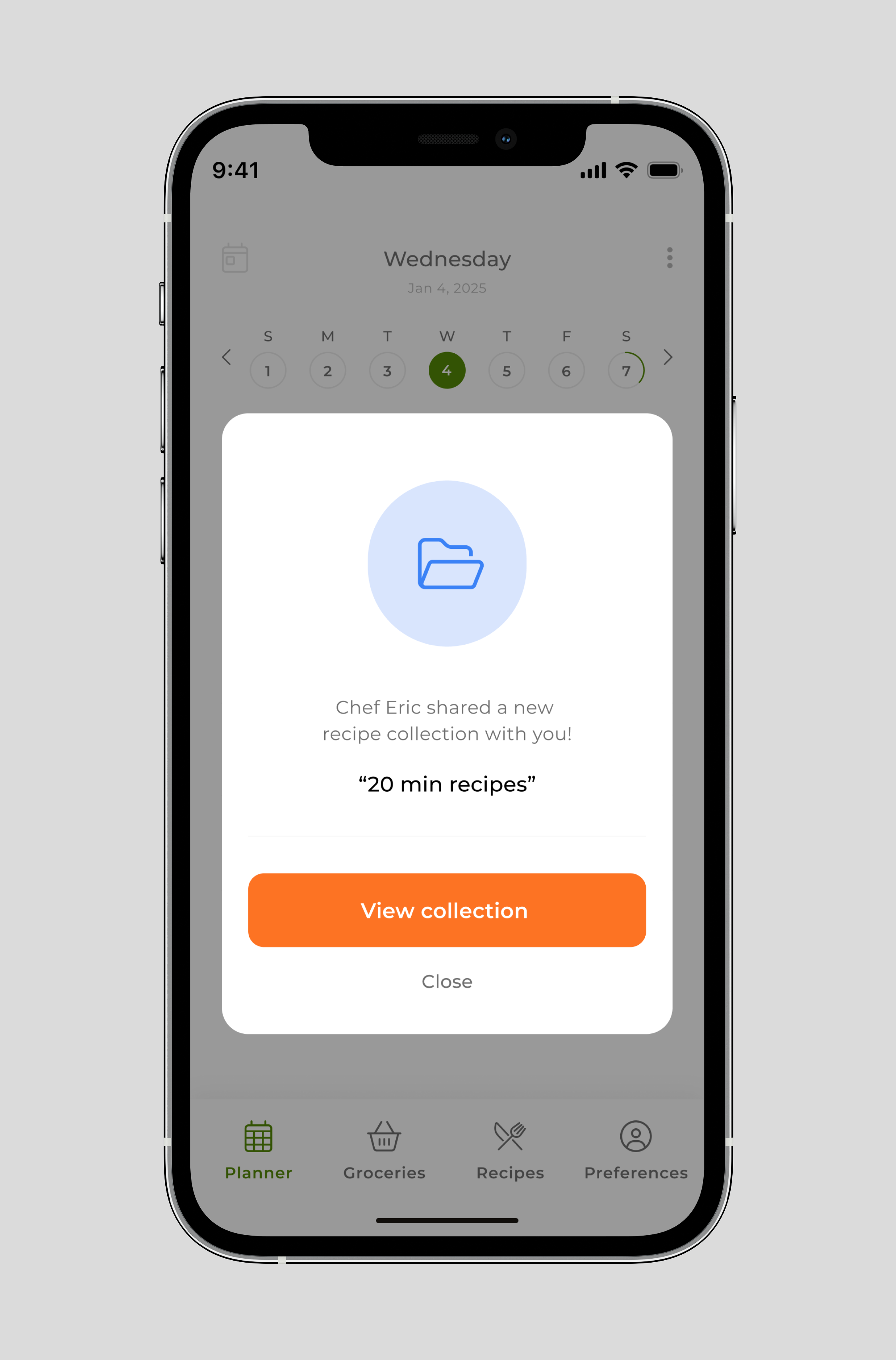 Product image of collection share notification