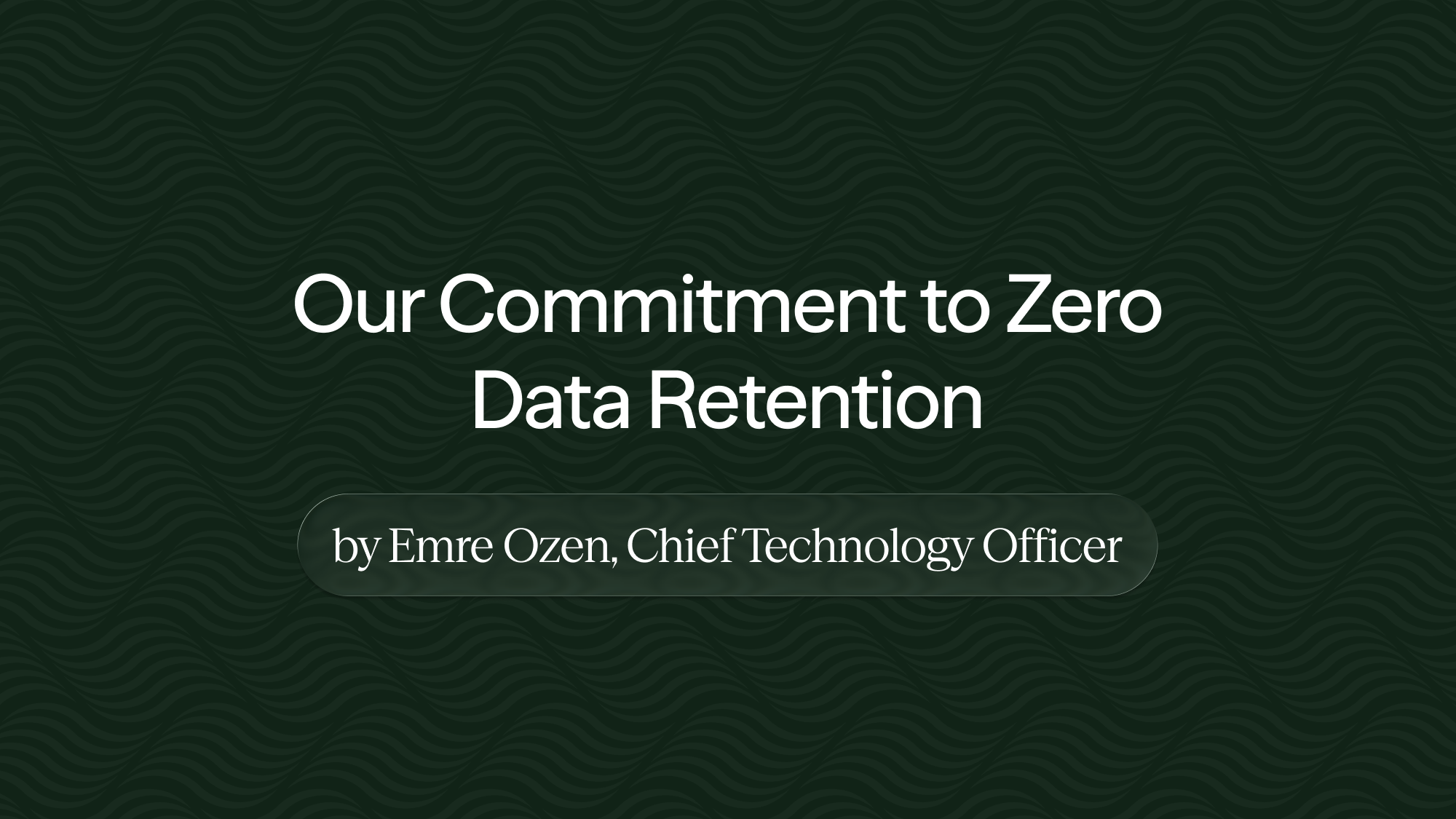 We designed Draftwise around a simple principle: your data should never be stored by any external model provider.
