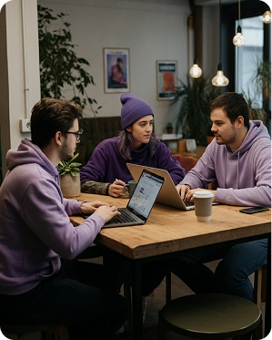 Rights holder team analyzing campaign performance and coordination workflows in Shikenso Campaign