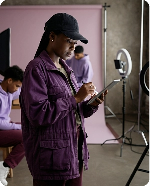 Creator manager reviewing campaign tasks and creator content on a single platform in Shikenso Campaign