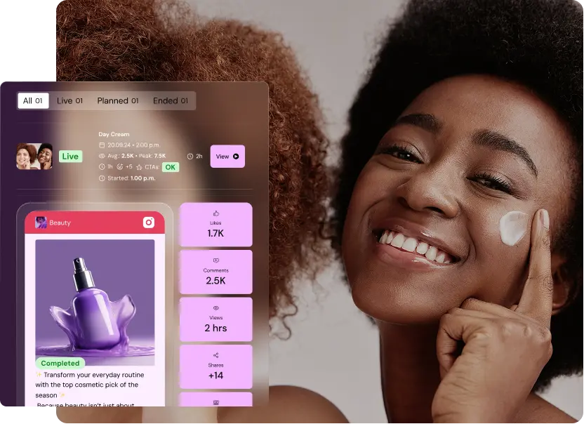 Verified creator content performance in Shikenso Campaign showing completed deliverables and engagement metrics