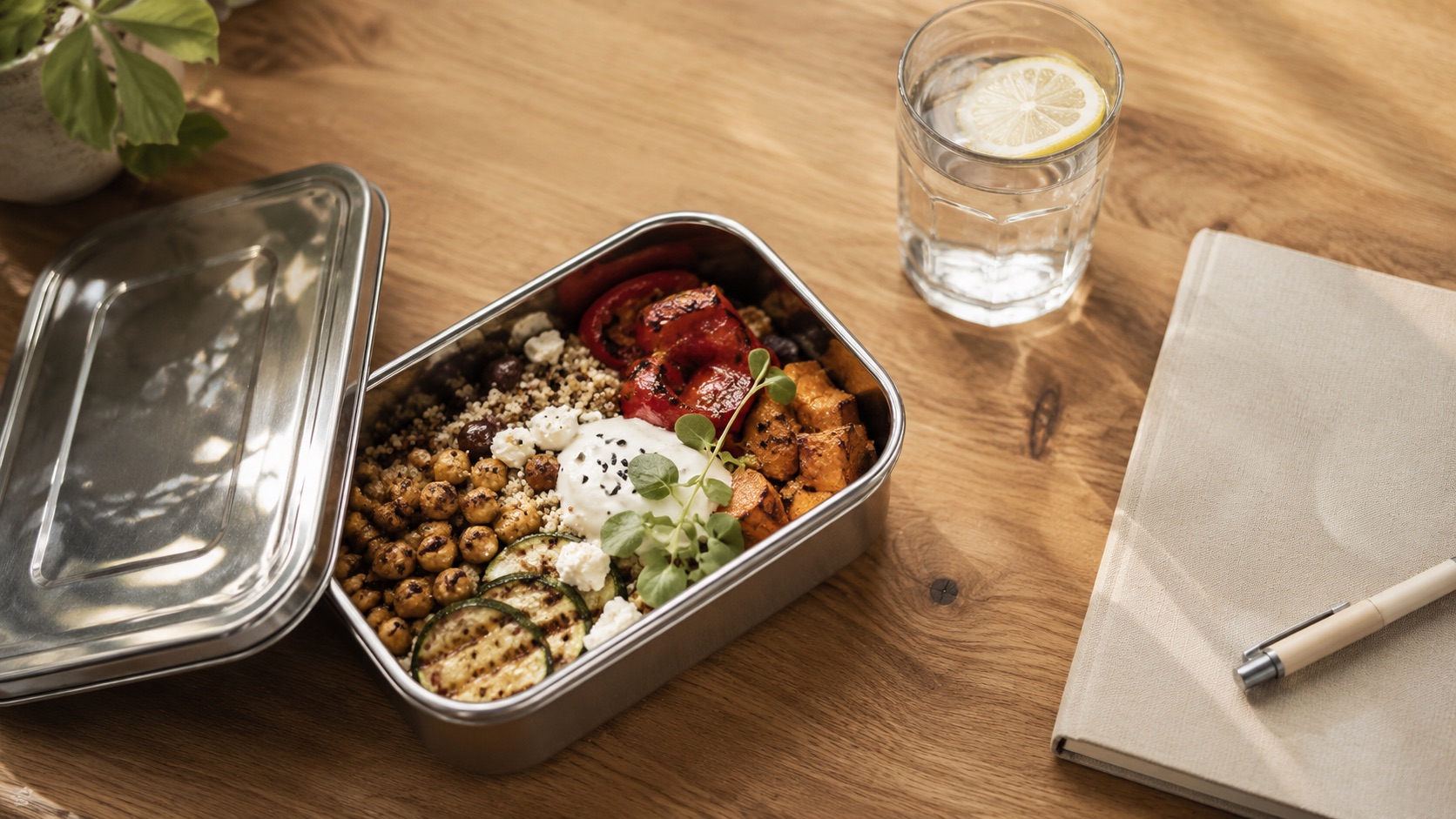A box of Meal Prep food 