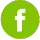 Green Facebook logo icon on a white circular background