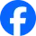 Facebook logo with lowercase 'f' on a blue circular background