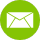 Green email icon on a circular button with white border