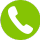 Green phone call icon on white background