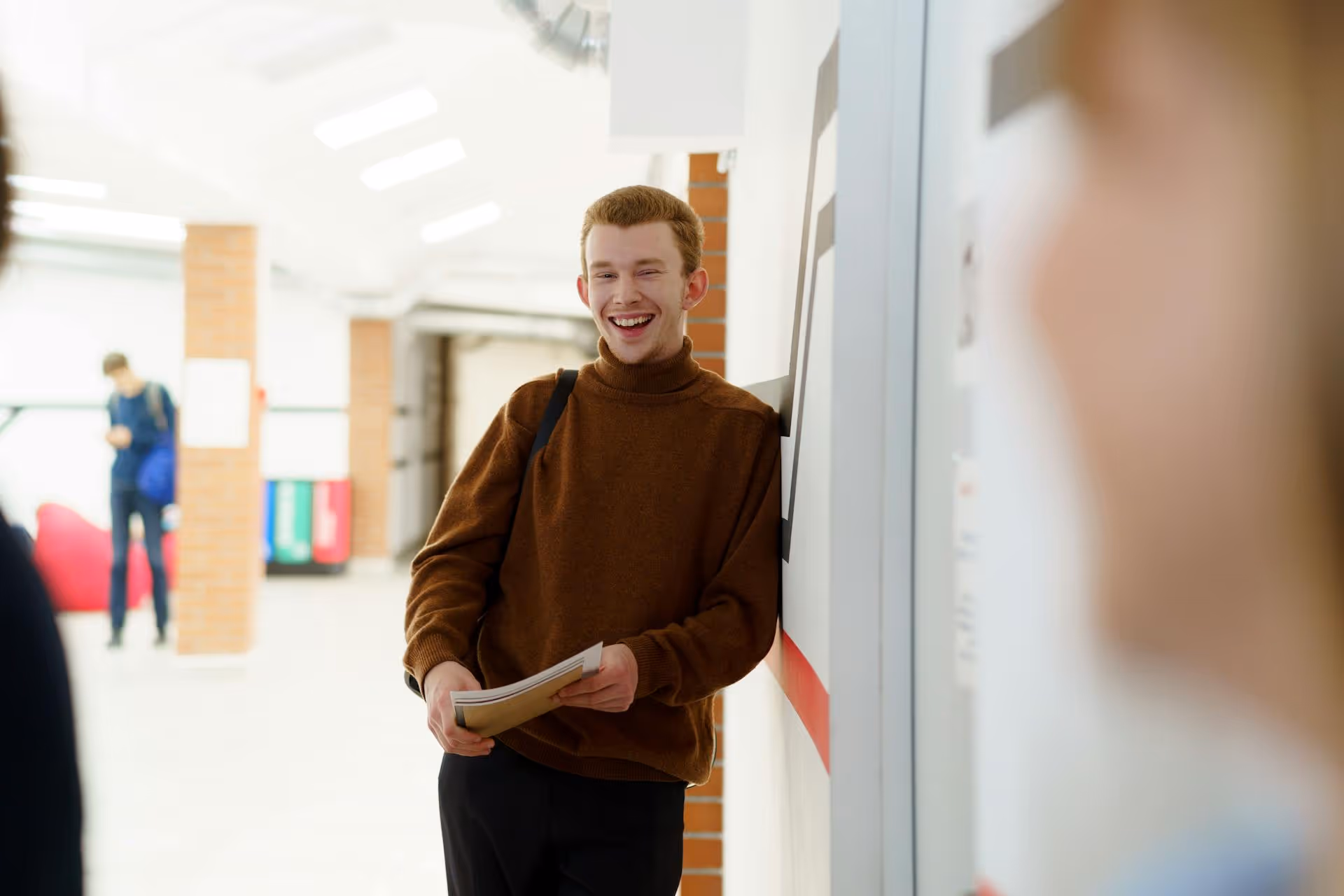 high school student smiling