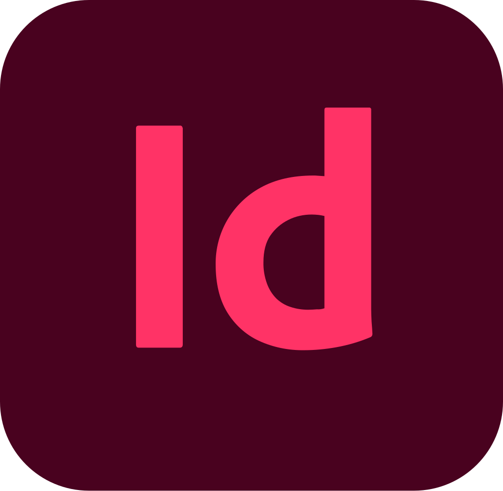 "Adobe InDesign" logo.