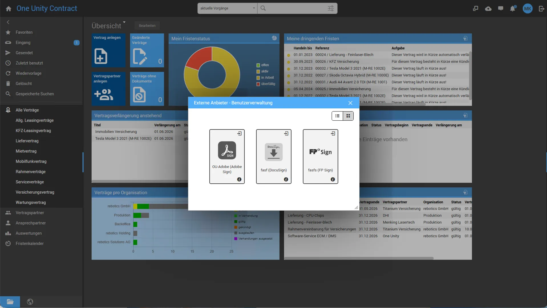 Dokumentenmanagement Audit-Trail in One Unity