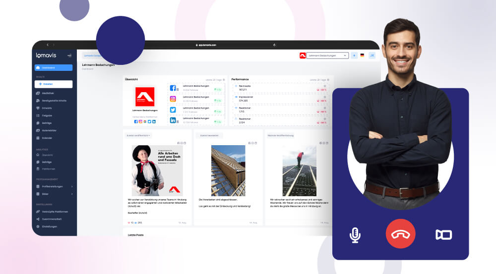 Kostenlose Demo/Produkttour bei Lomavis buchen.