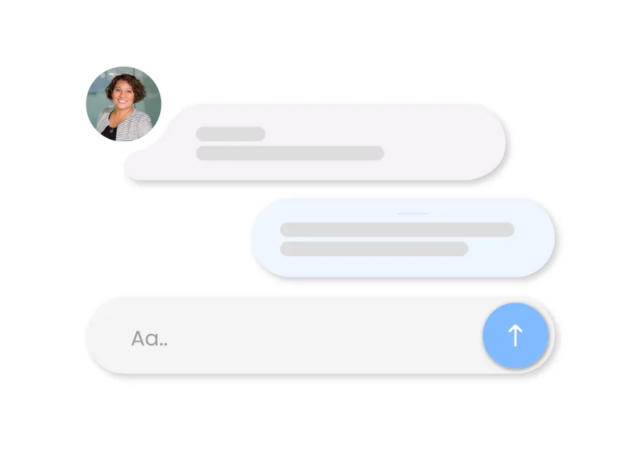 Chatansicht zur Beantwortung von Direktnachrichte, Kommentaren und Rezenssionen