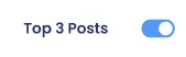 Auswahloption Top 3 Posts für Lomavis Reporting