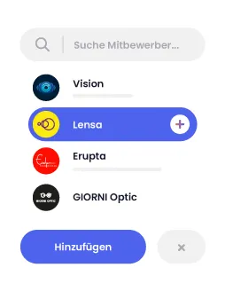 Auswahl von Wettbewerbern für Social-Media-Listening und Vergleichsanalyse