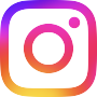 Instagram-Logo in Farbverlauf von Gelb, Orange, Pink und Lila.